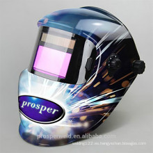 CE aprobado más nuevo y patentes de diseño Solar auto oscurecimiento personalizado casco de soldadura